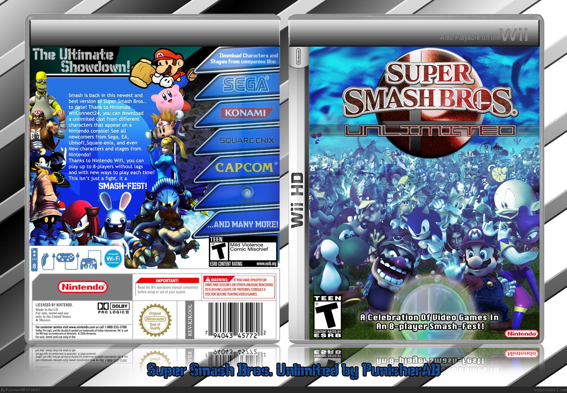 Super Smash Bros. Unlimited (Wii HD) box cover