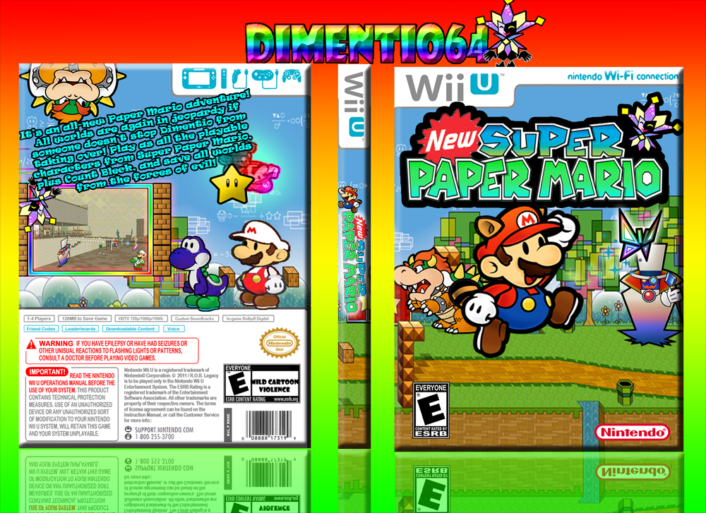 Viewing full size New Super Paper Mario box cover