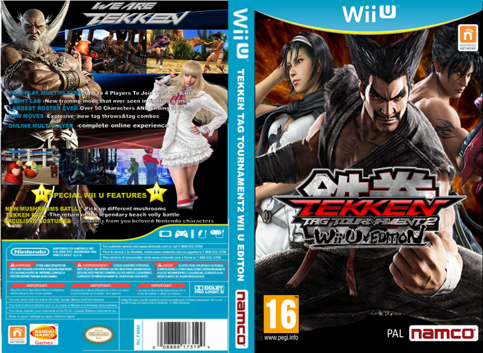Tekken Tag Tournament 2 WII U EDITION box art cover