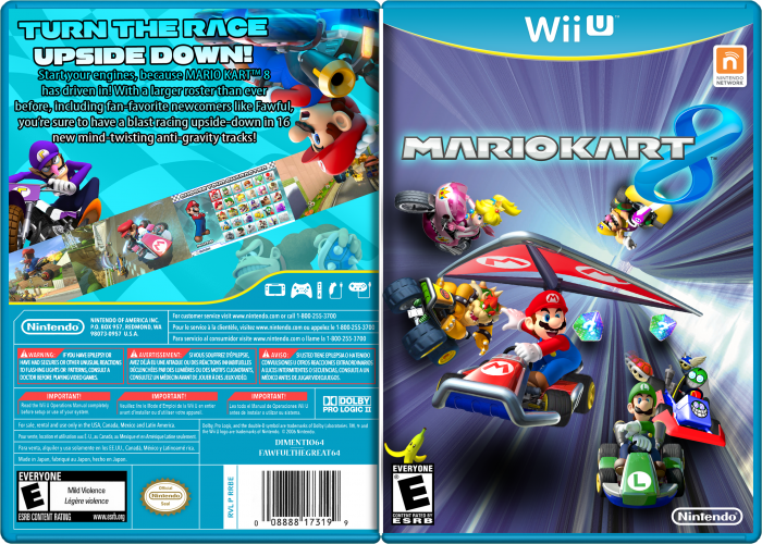 Mario Kart 8 Wii U Box Art Cover By Dimentio64 1712