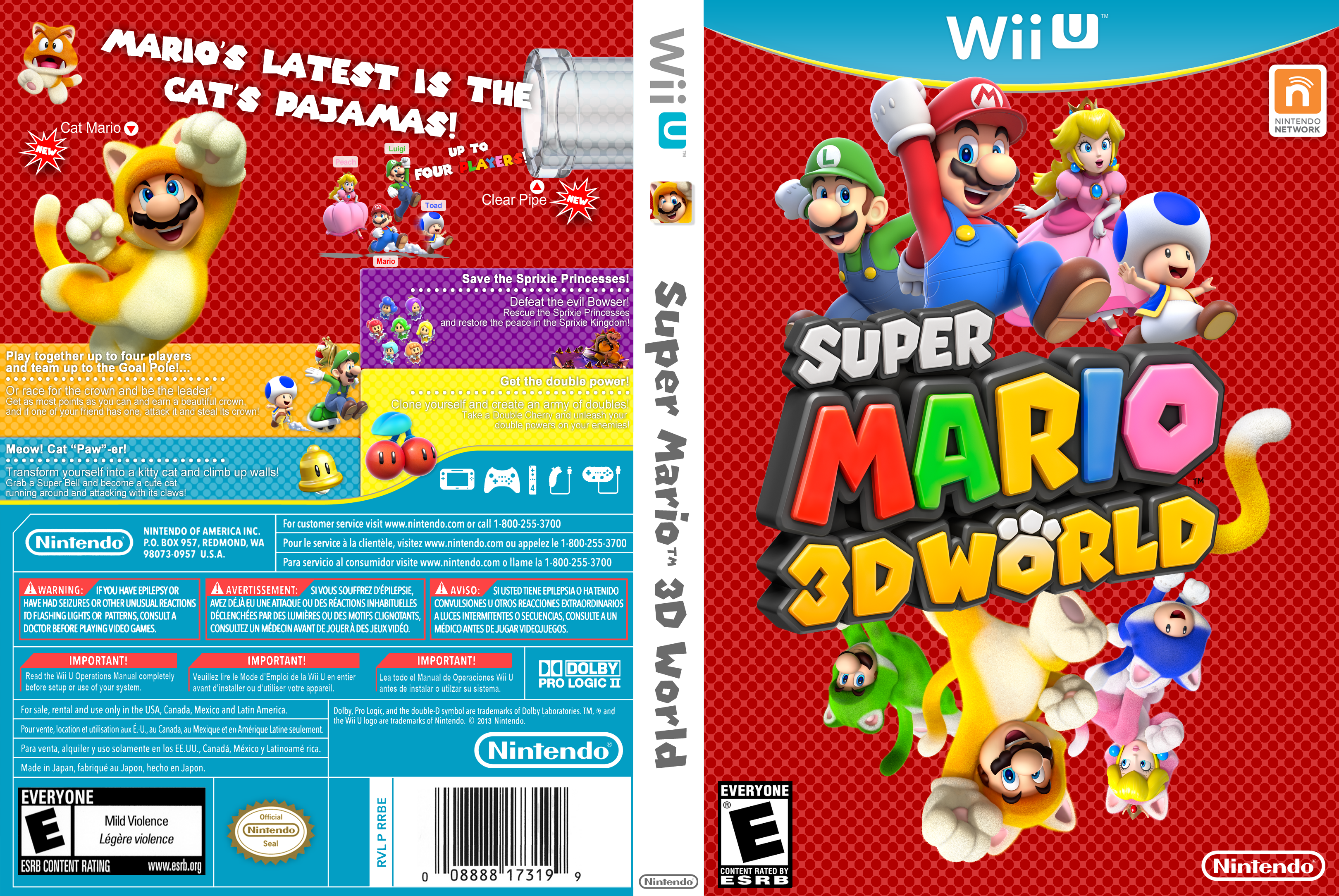 Super Mario 3D World box cover