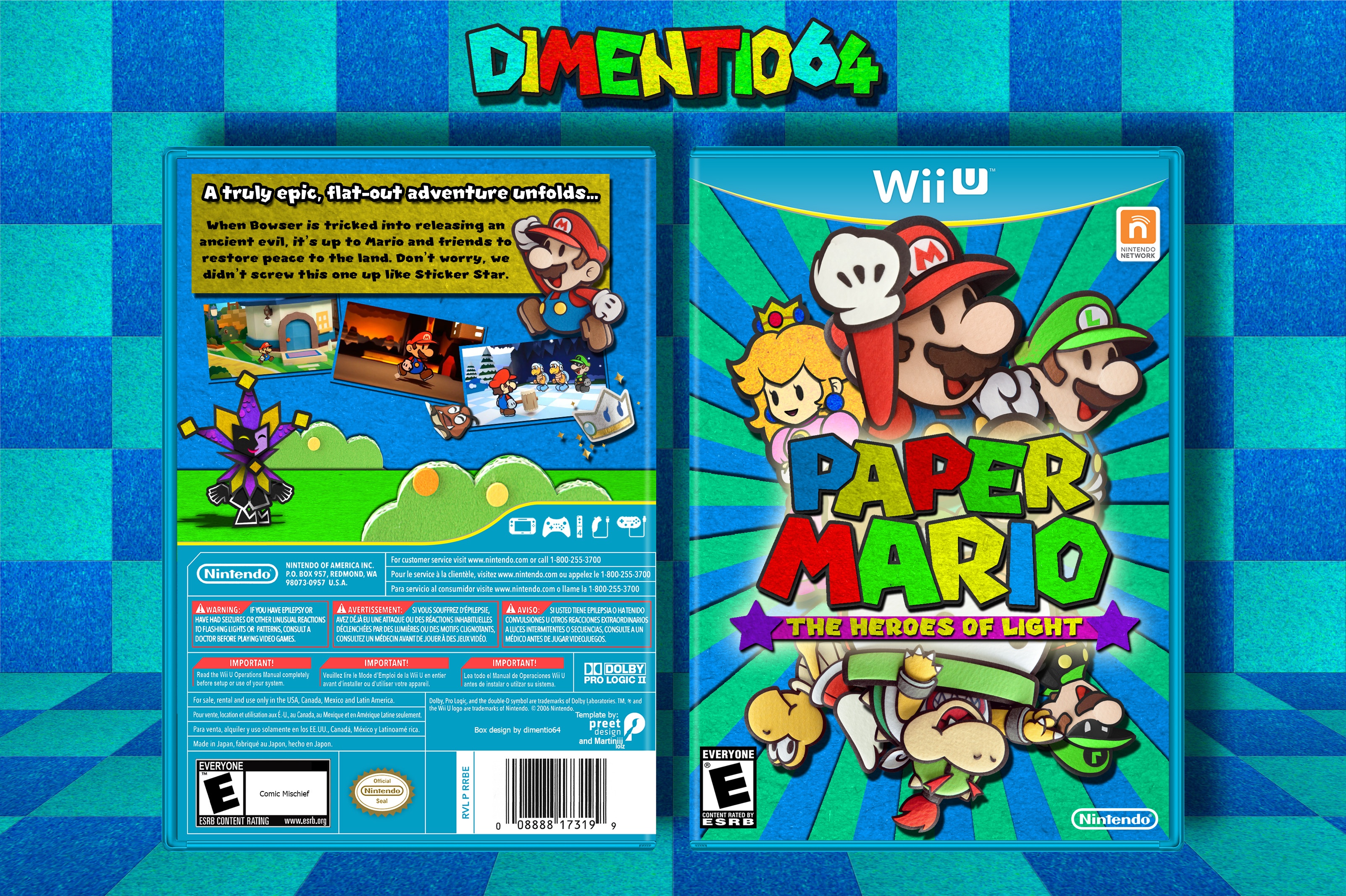 Paper Mario: The Heroes of Light box cover