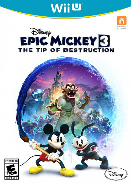 Epic Mickey 3 The Tip of Destruction - Front box art cover