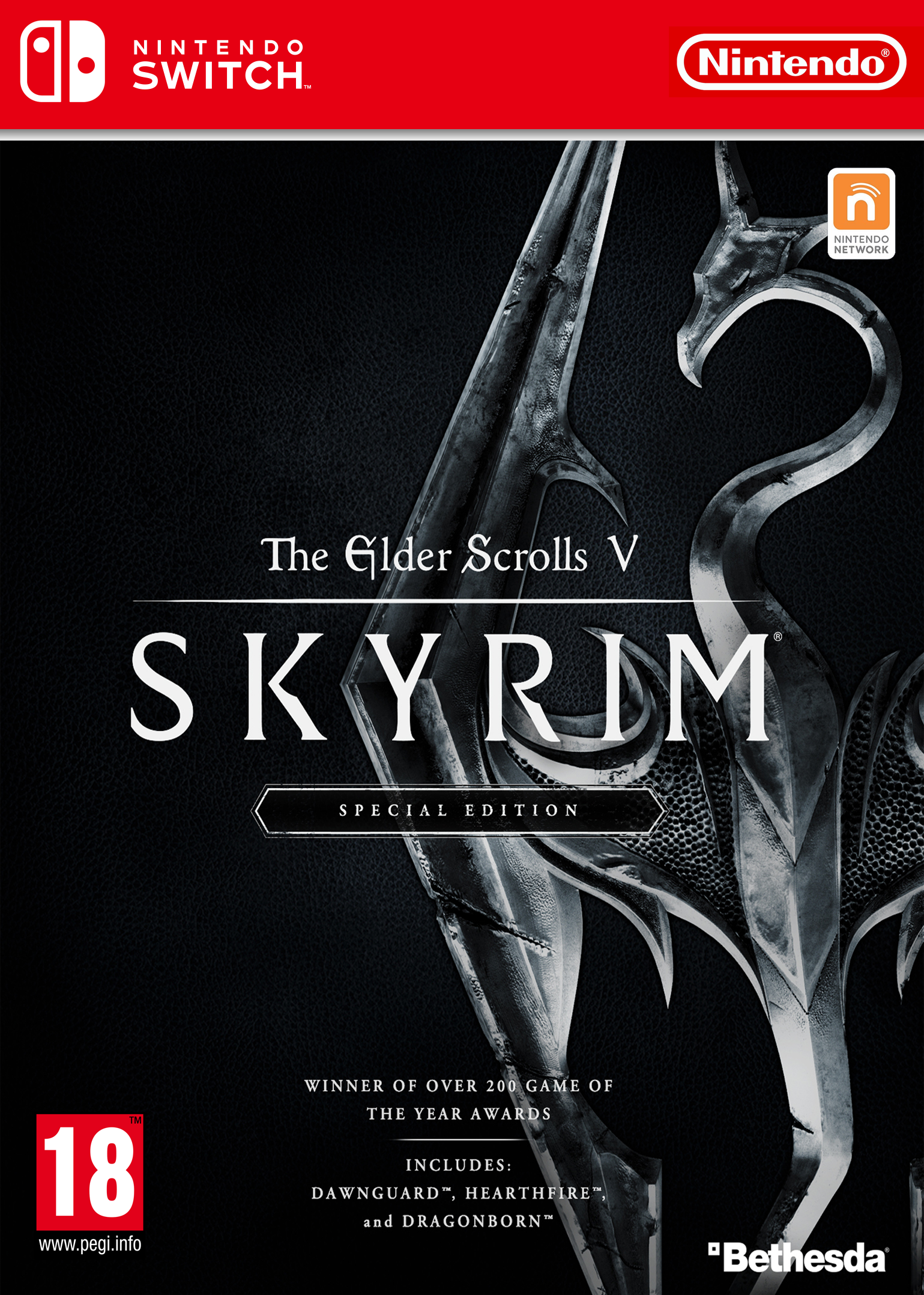 Skyrim Special Edition Nintendo Switch box cover