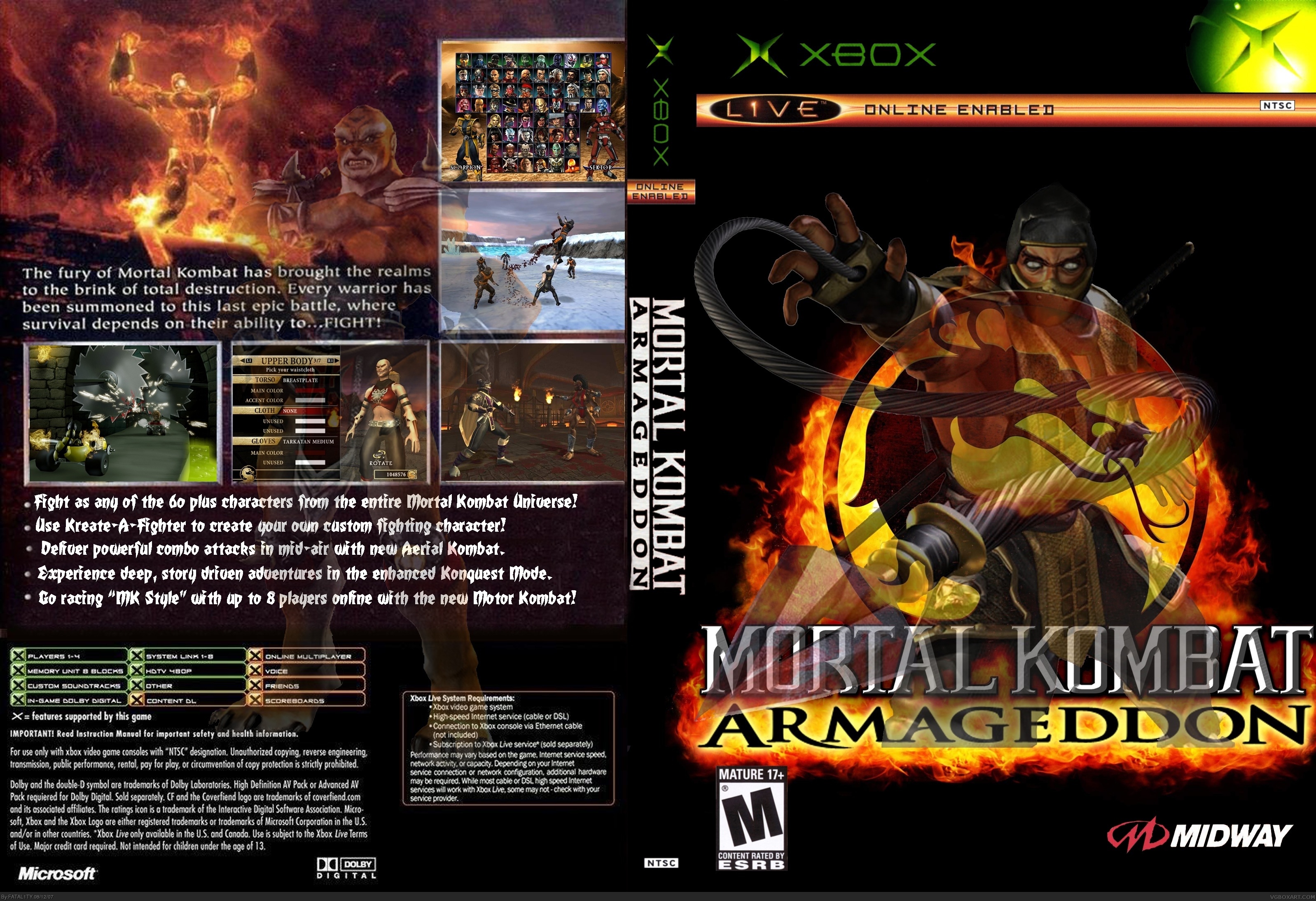 Mortal Kombat: Armageddon Xbox 360 Cover by RuthlessGuide1468 on DeviantArt