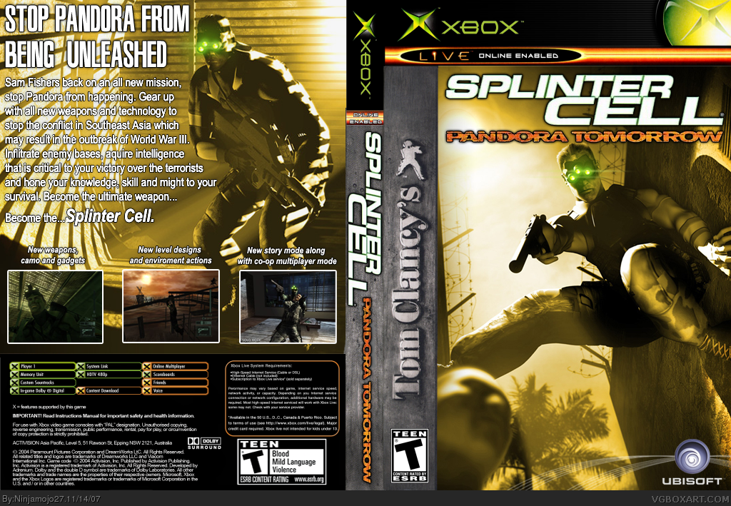 Splinter Cell Pandora Tomorrow on Steam??? :: Tom Clancys