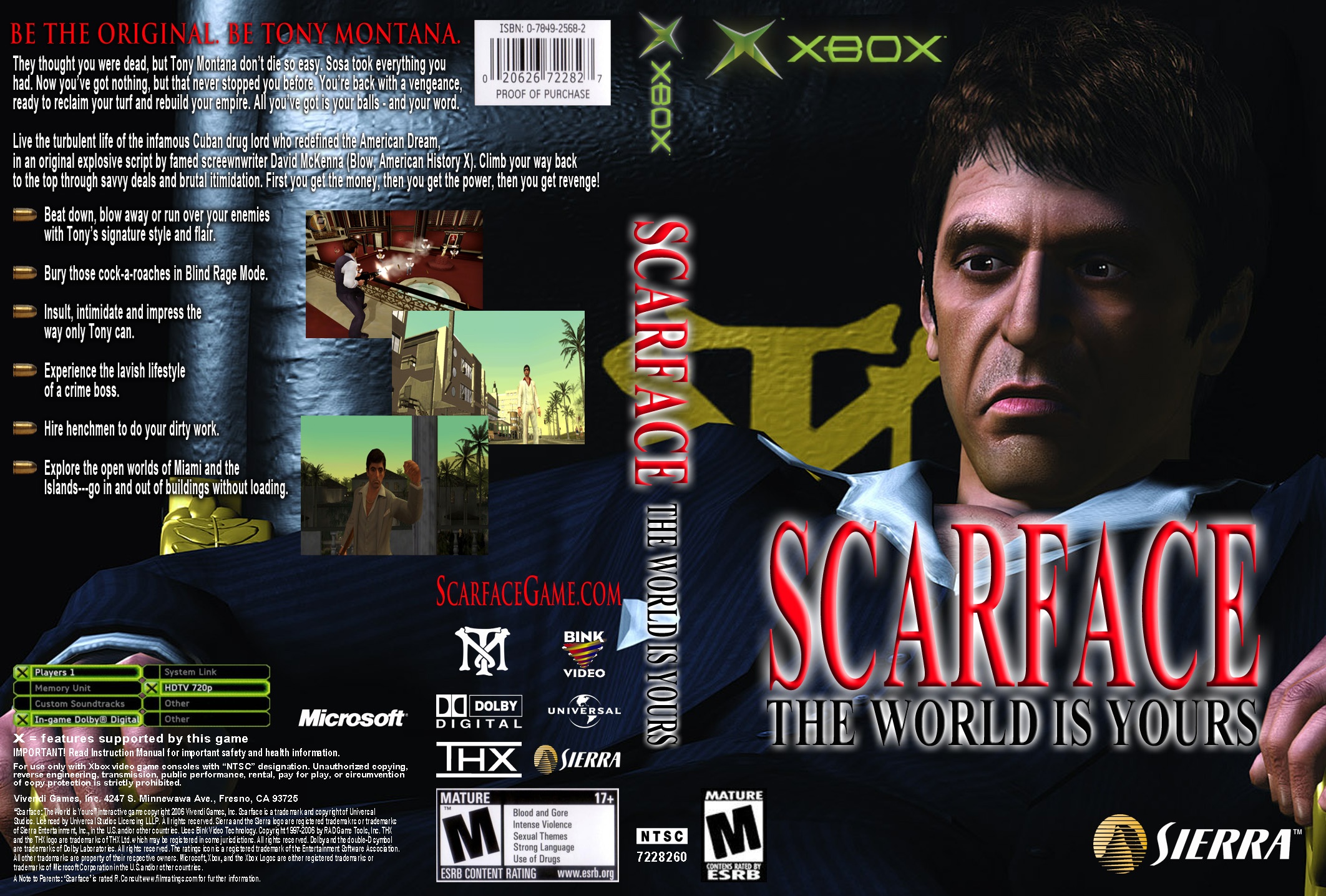 Scarface The World Is Yours CUSTOM box cover