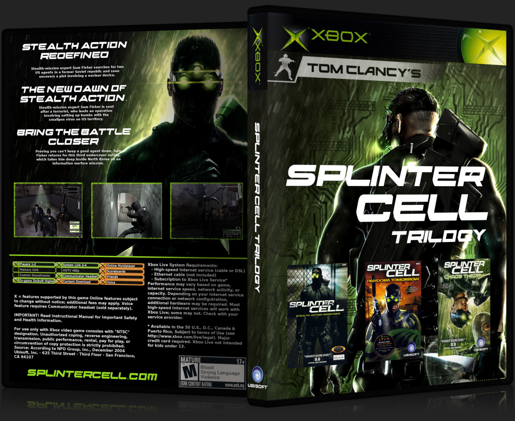 Splinter Cell Trilogy box cover