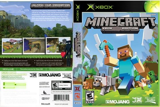 Minecraft XBOX Edition box cover