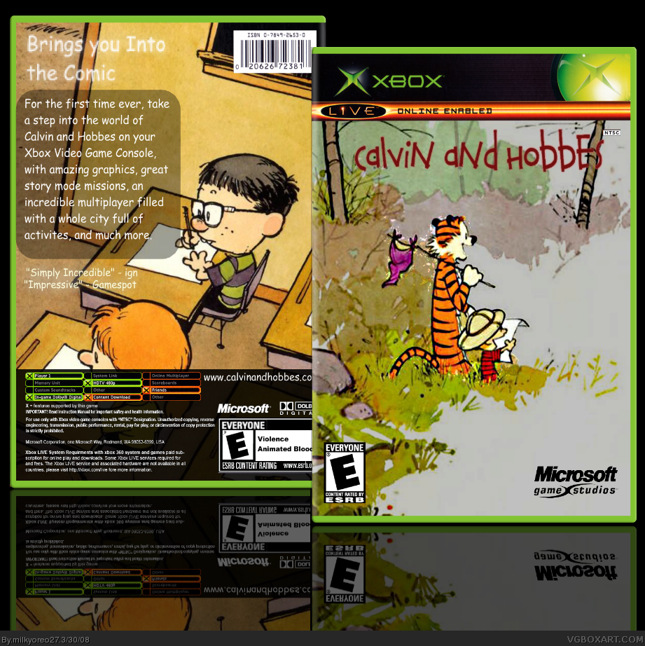 Calvin and Hobbes box cover