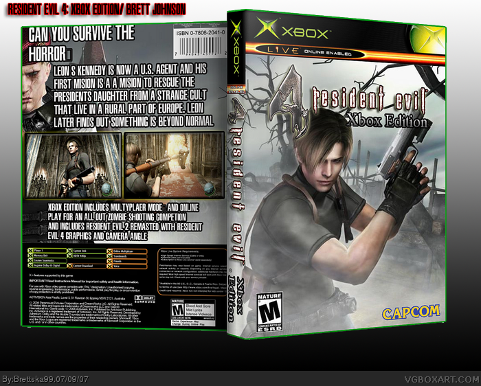 Resident Evil 4: Xbox Edition box cover