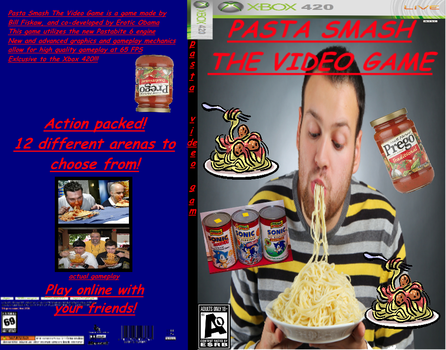 Pasta Smash The Video Game box cover