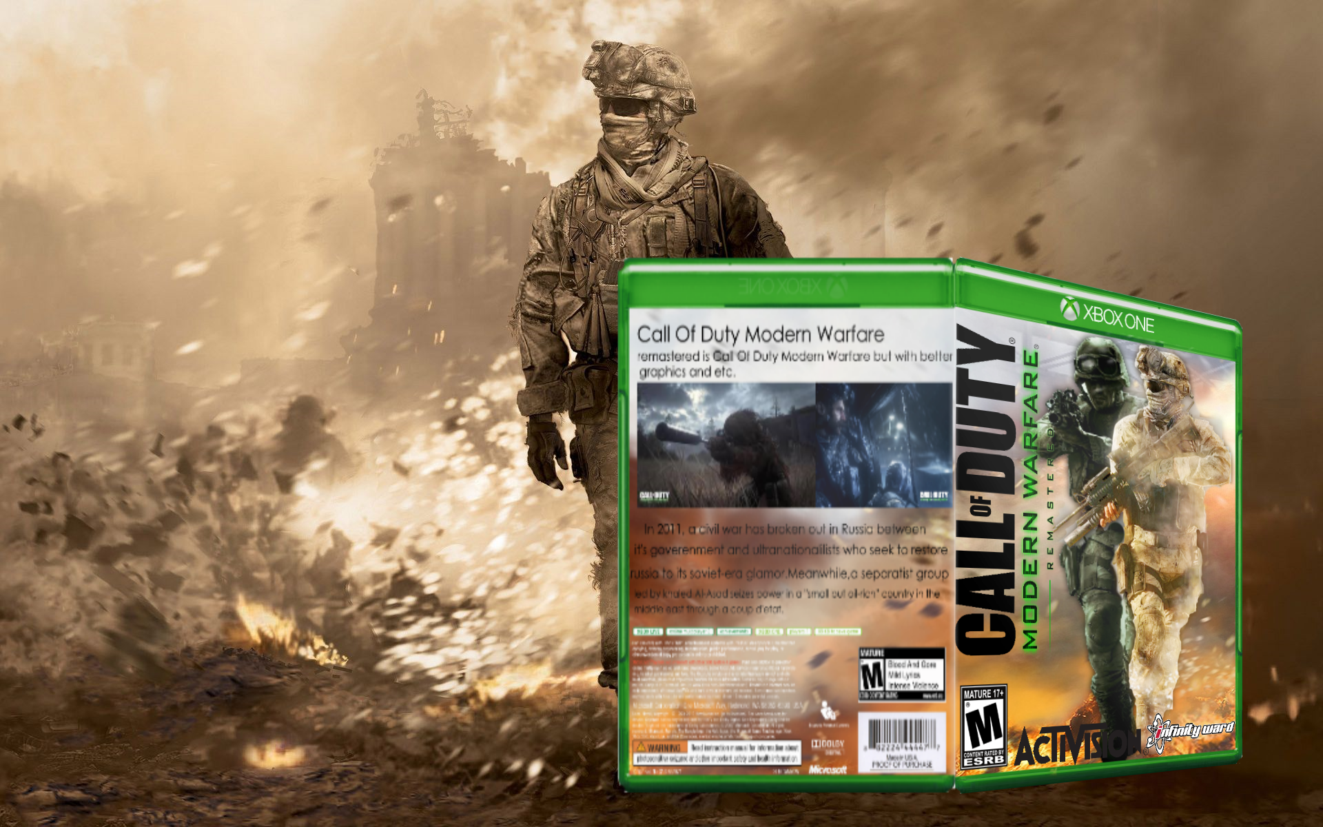 Call Of Duty: Modern Warfare Remastered box cover