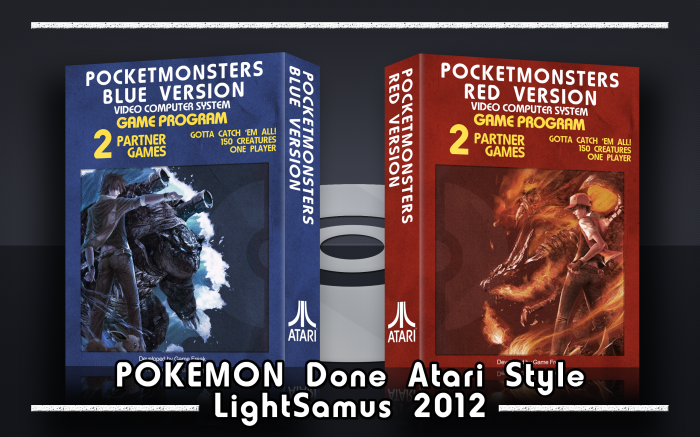 Pocket Monsters Red and Blue Versions box art cover