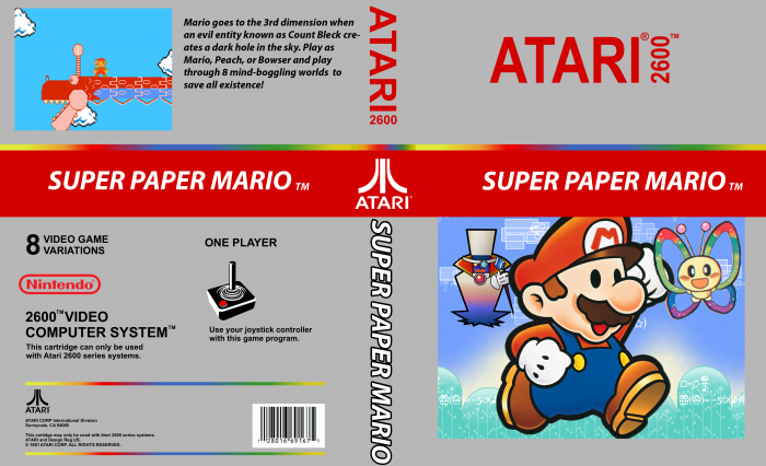 Super Paper Mario box art cover