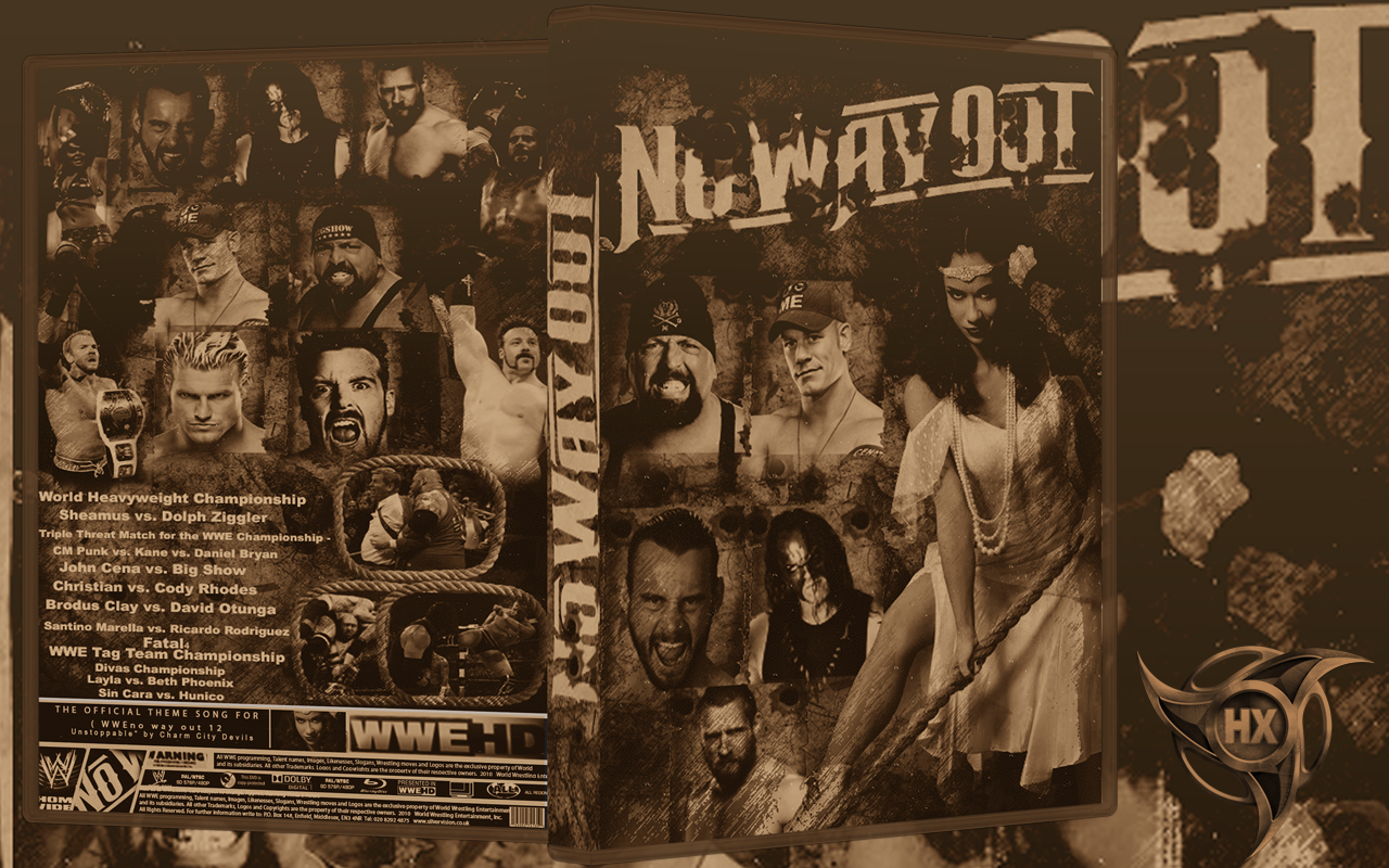 Wwe now way out 2012 dvd cover box cover