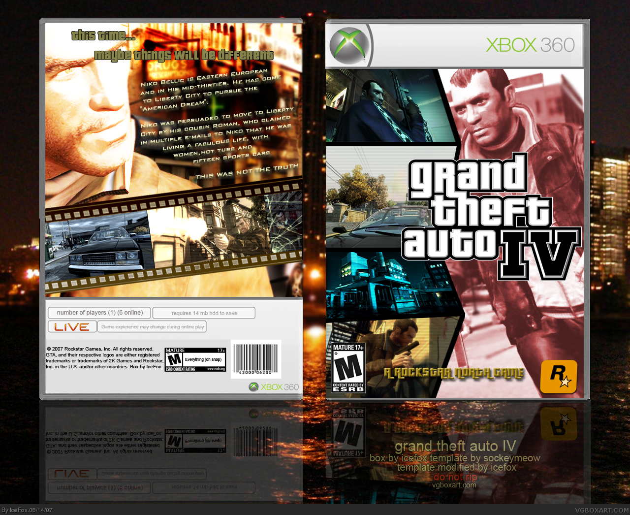 Viewing full size Grand Theft Auto IV box cover