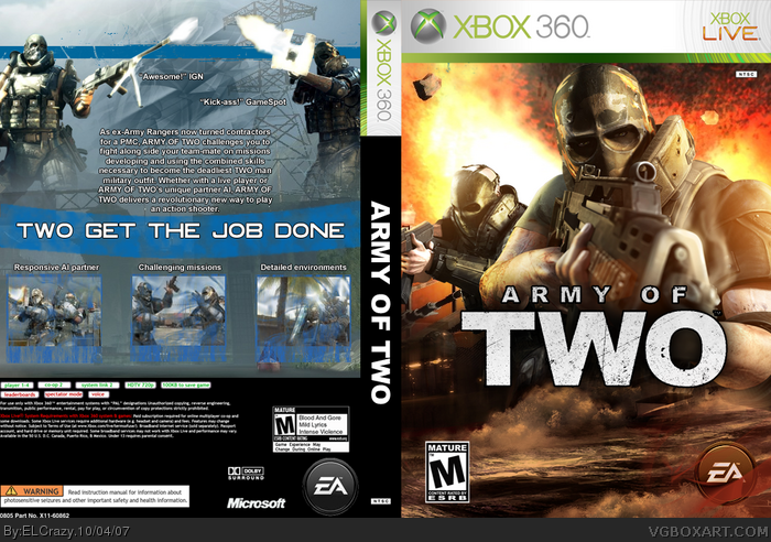 ARMA II Xbox 360 Box Art Cover by the dude