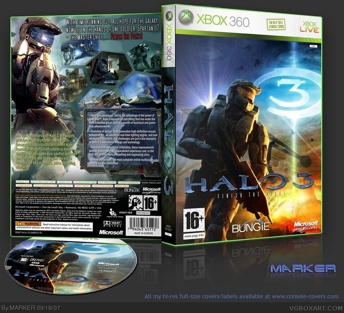 Halo 3 Xbox 360 Box Art Cover by MARKER