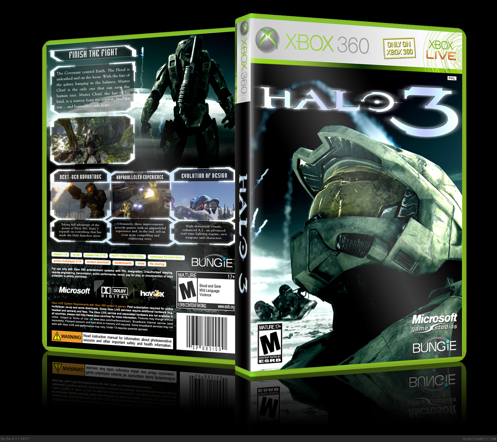 Viewing full size Halo 3 box cover