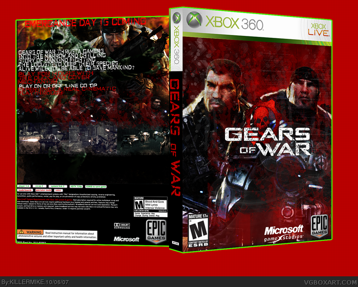 Viewing full size Gears of War box cover