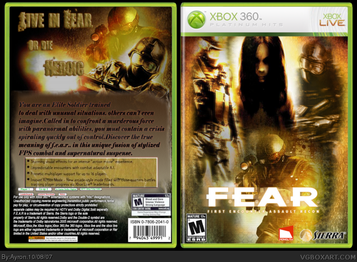 fear xbox 360