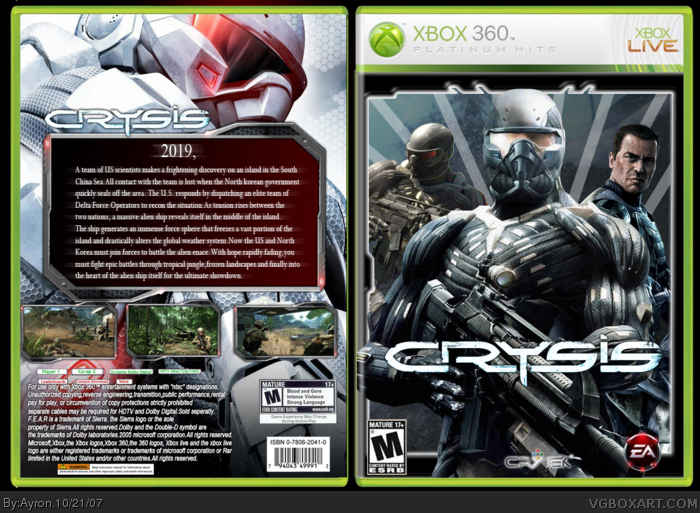 ledematen Uitwisseling Rodeo Crysis Xbox 360 Box Art Cover by Ayron