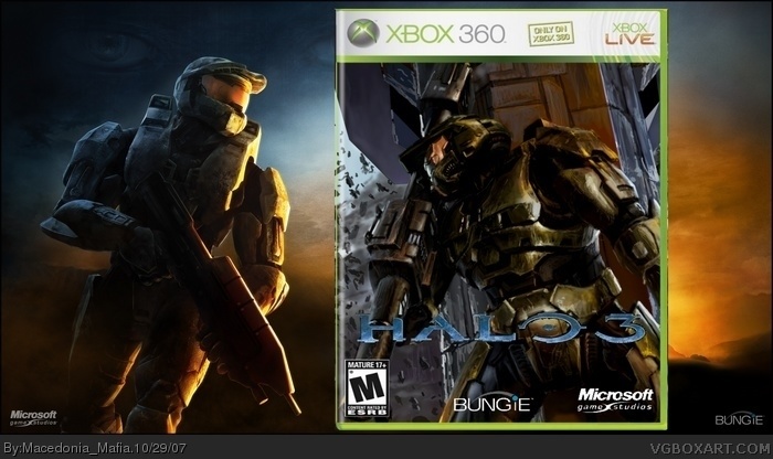 Halo 3 Xbox 360 Box Art Cover by Macedonia Mafia