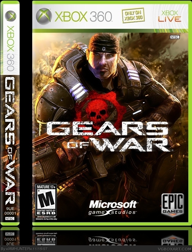 Gears of War Xbox 360 Box Art Cover by xIAMHUNTERx