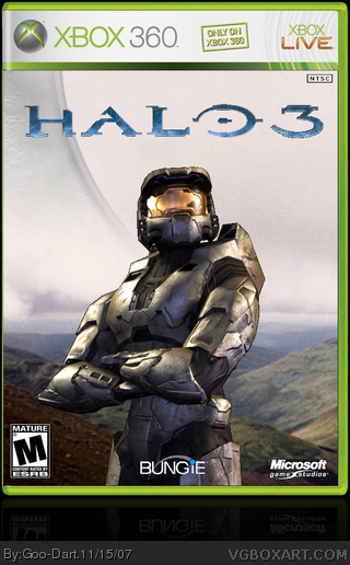Halo 3 Xbox 360 Box Art Cover by Goo-Dart