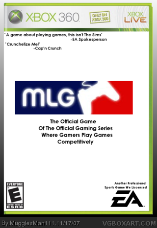peddelen Toestemming begroting MLG: Major League Gaming Xbox 360 Box Art Cover by MugglesMan111