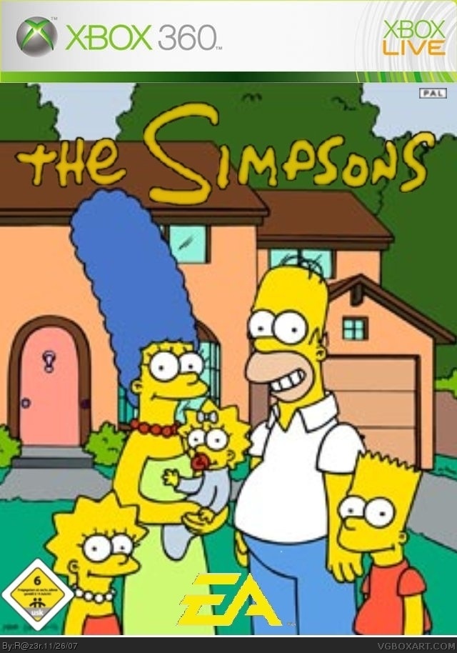 the simpsons game xbox 360 game