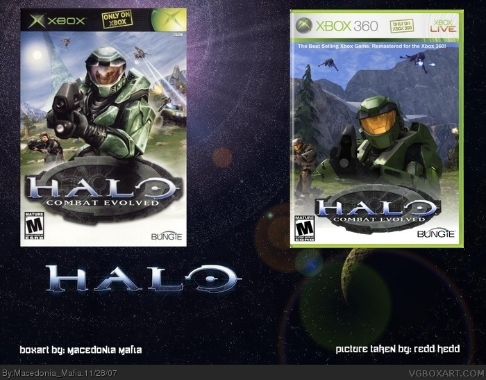 Halo: Combat Evolved Remastered Xbox 360 Box Art Cover by Macedonia Mafia