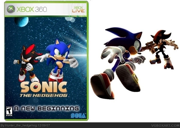 Sonic The Hedgehog Xbox 360 Box Art Cover By Hunter_the_hedgehog