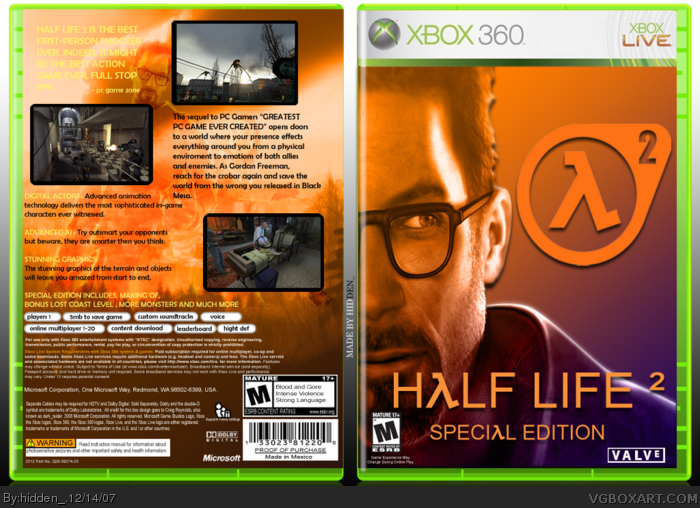 Half Life 2: Special Edition box art cover