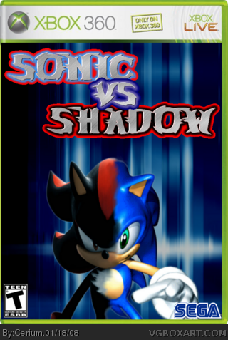 Sonic vs Shadow box cover