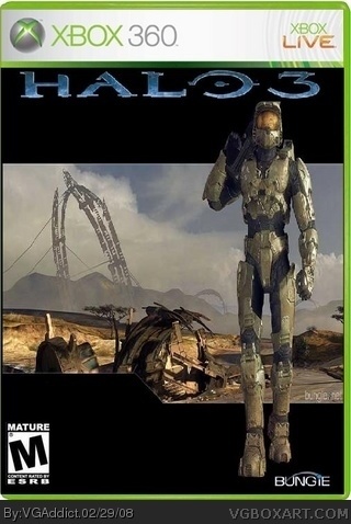 Halo 3 Xbox 360 Box Art Cover by VGAddict