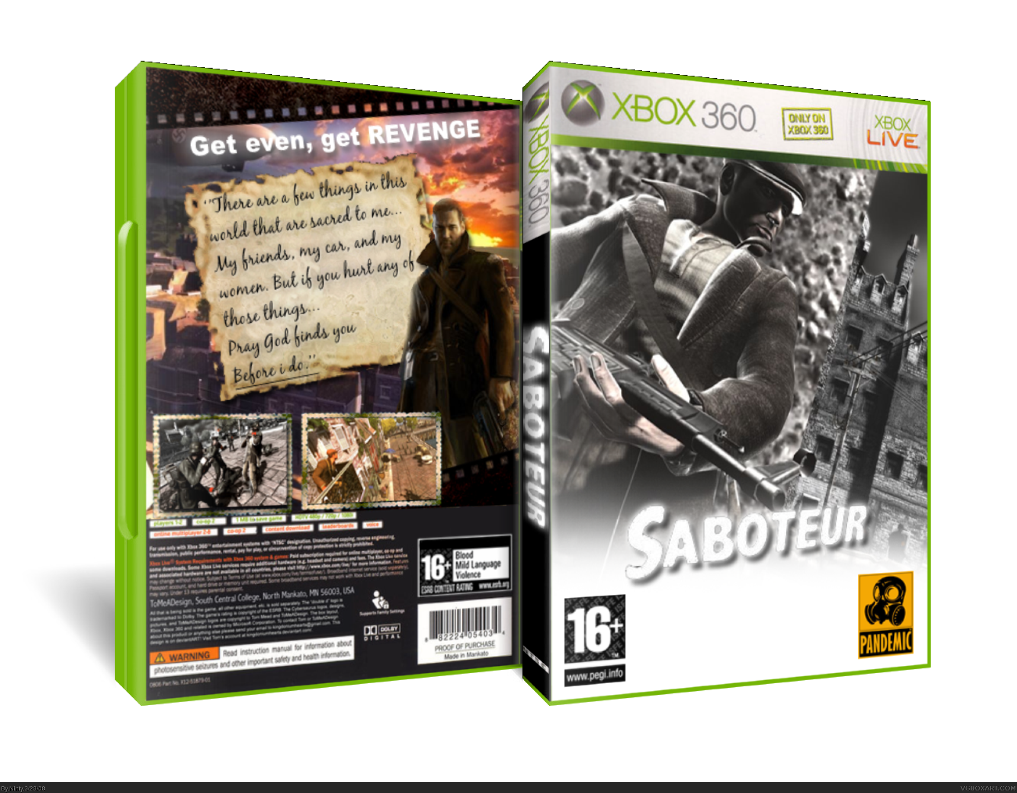 Saboteur box cover