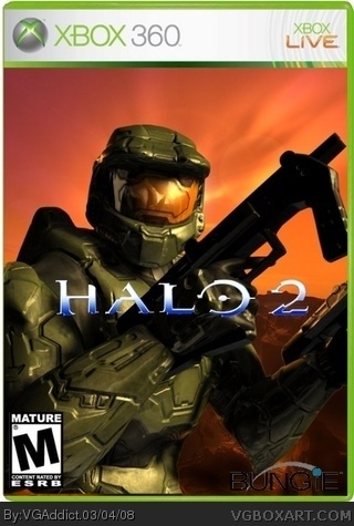 Halo 2 Xbox 360 Box Art Cover by VGAddict