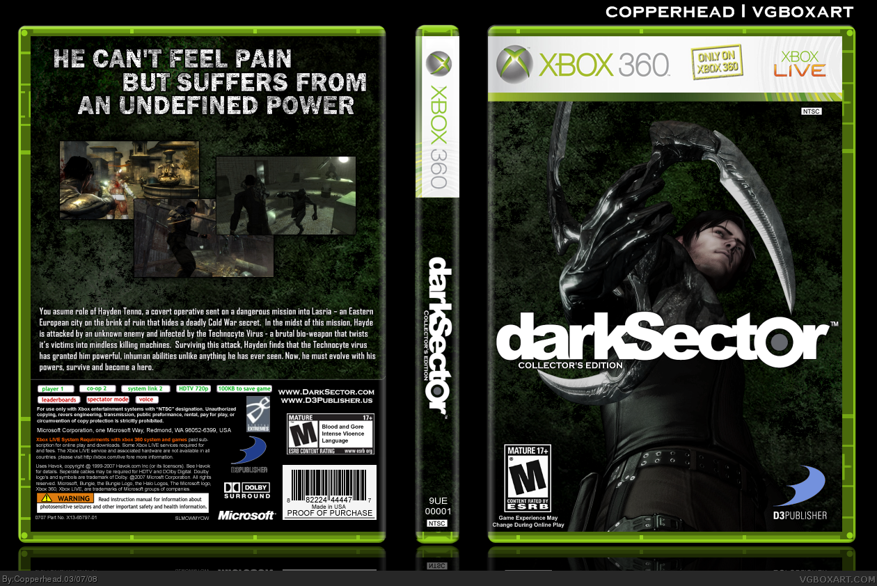 Dark Sector: Collector's Edition box cover