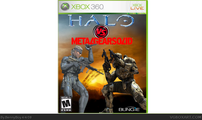Halo vs. Metalgear Solid box art cover