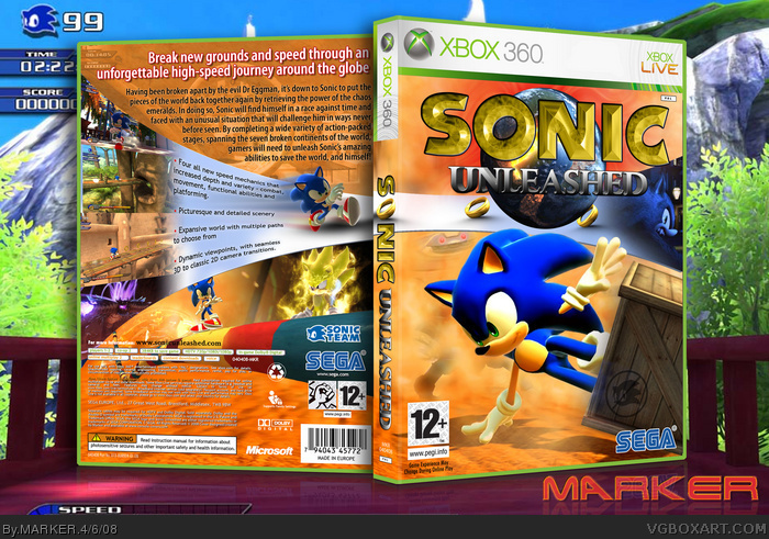 sonic unleashed - classics edition (xbox 360) 