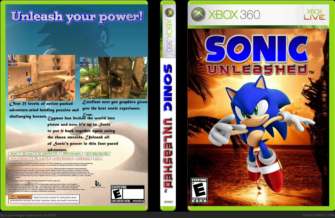 Sonic Unleashed. →. ←. 3. Box Cover. 