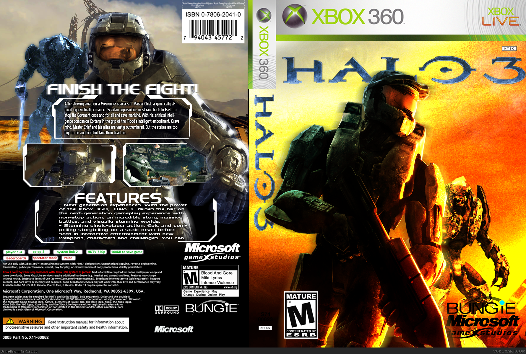 Viewing full size Halo 3 box cover