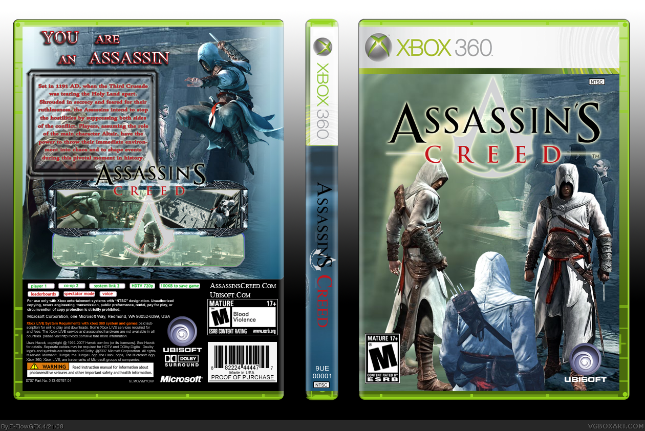 Assassins creed диски. Ассасин Крид на Икс бокс 360. Assassins Creed Xbox 360 коробка. Assassin's Creed Xbox 360 обложка. Ассасин Крид 2 на Xbox 360 диск.