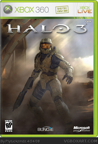 Halo 3 Xbox 360 Box Art Cover by Plytuckzmdz