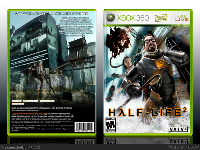 materno Antemano Vandalir Half Life 2 Xbox 360 Box Art Cover by numerobetically