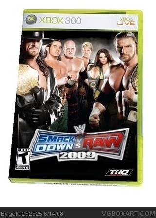 Wwe Smackdown Vs Raw 09 Xbox 360 Box Art Cover By Goku