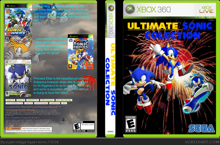 Ultimate Sonic Collection box art cover