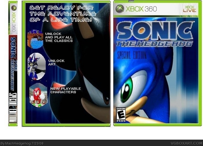 Sonic The Hedgehog: Special Edition box art cover